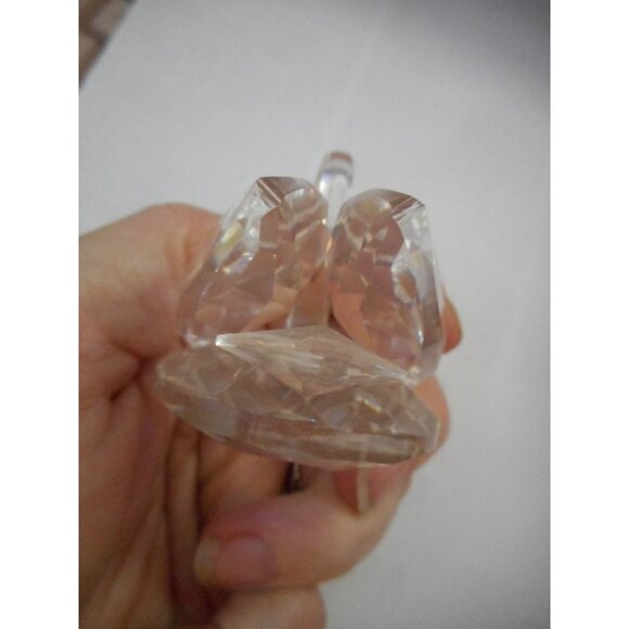 Vintage Miniature Swarovski Crystal Swan Figurine Paperweight Signed Estate Find - Picture 7 of 8